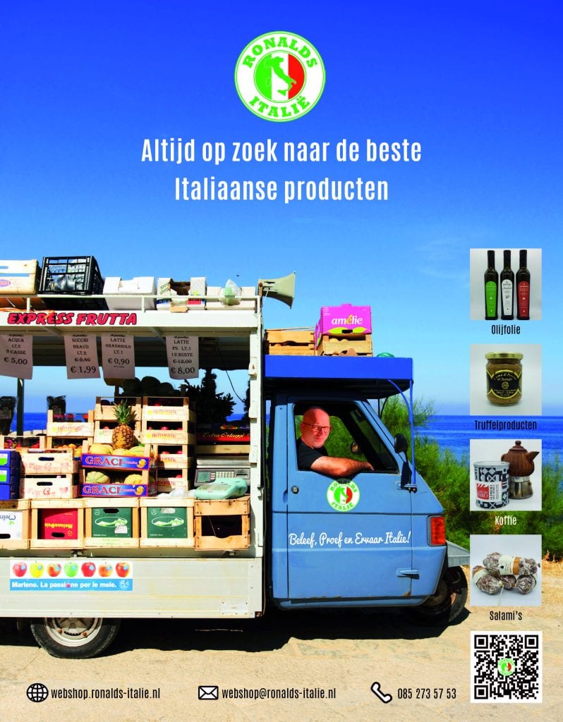 Ronalds Italie Webshop altijd op zoek naar Italiaanse delicatessen 1