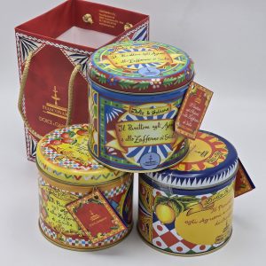 Dolce & gabbana panettone citrusvruchten en saffraan 500 gram in een prachtig Blik